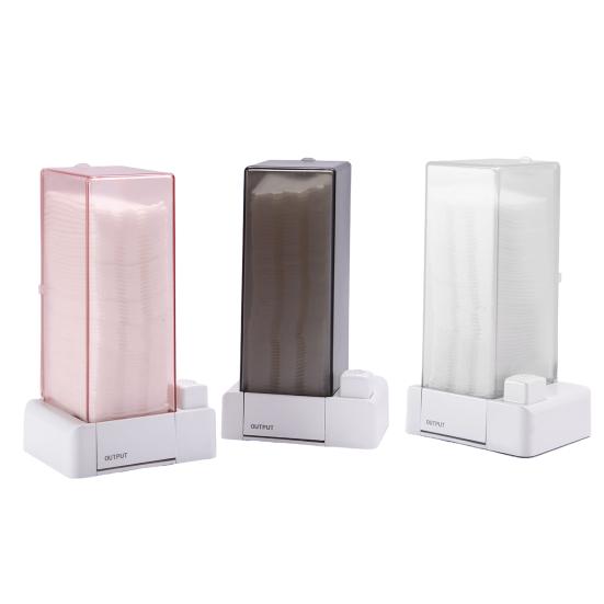 Storage Box Detachable Dust-proof Rectangular Reusable Plastic Auto Cotton Pad Dispenser Household Supplies