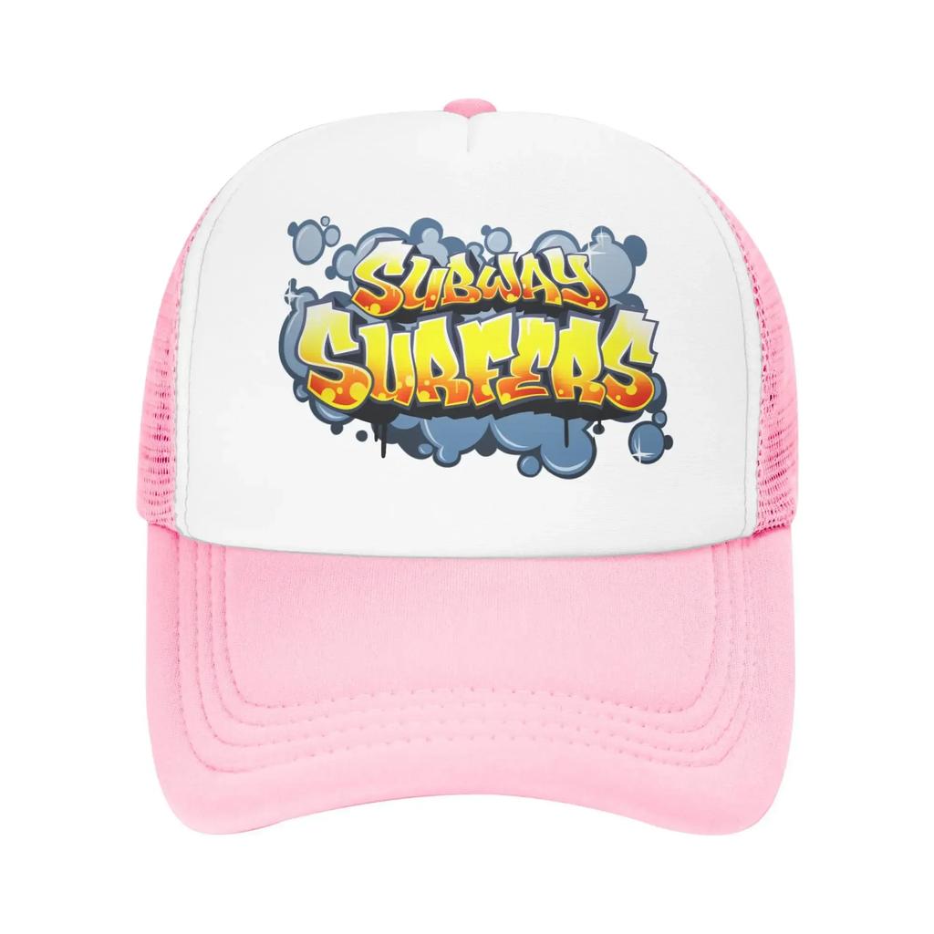 Subways Surfers Mesh Baseball Caps Unisex Vintage Sun Caps  Dad Hat Breathable Snapback Caps Sun Hats High Quality Trucker Hats