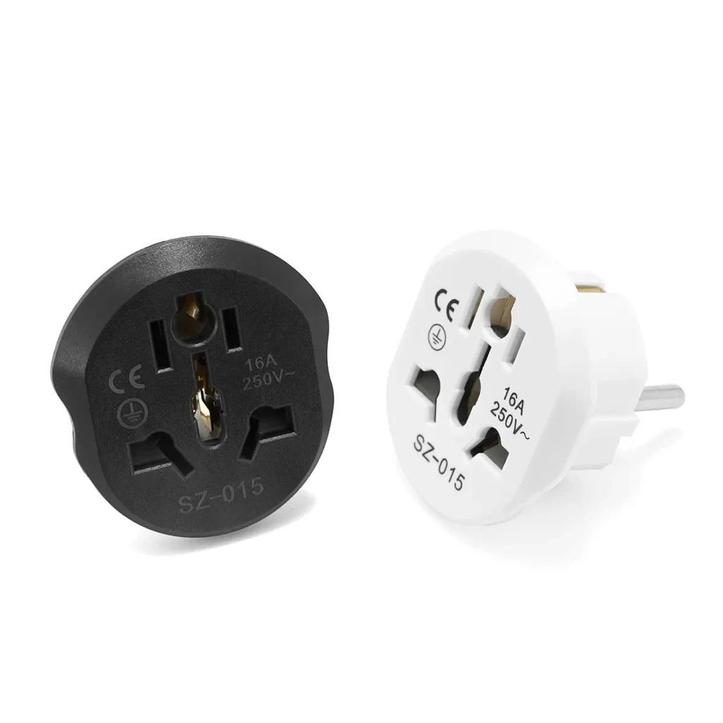 Adaptateur de prise UE CN AU US vers UE KR Adaptateur de voyage Chine Australien Américain vers Européen Euro Adaptateur d'alimentation Convertisseur AC Prise