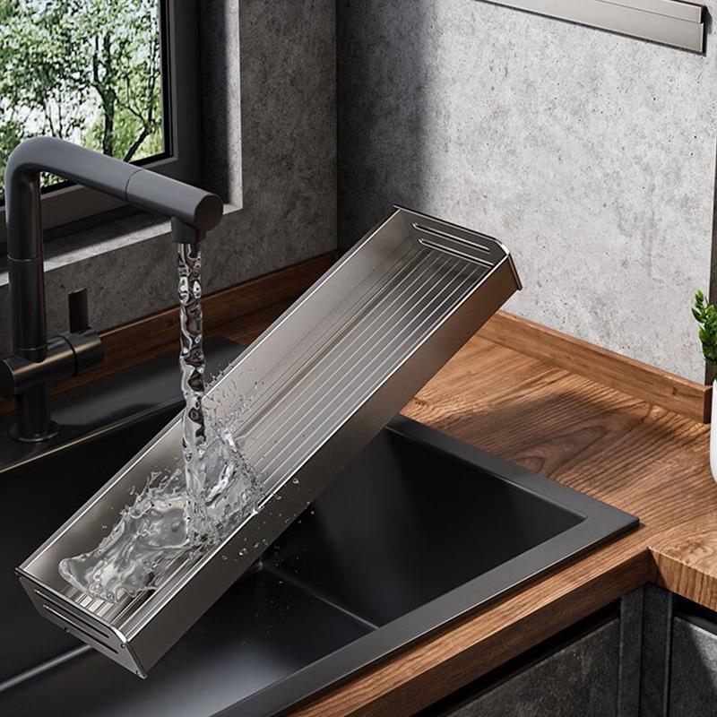 30/40CM Kitchen Storage Rack with Hook Wall Mounted Seasoning Bottle Storage Shelf Knife Shovel Spoon Holder Kitchen Organizers