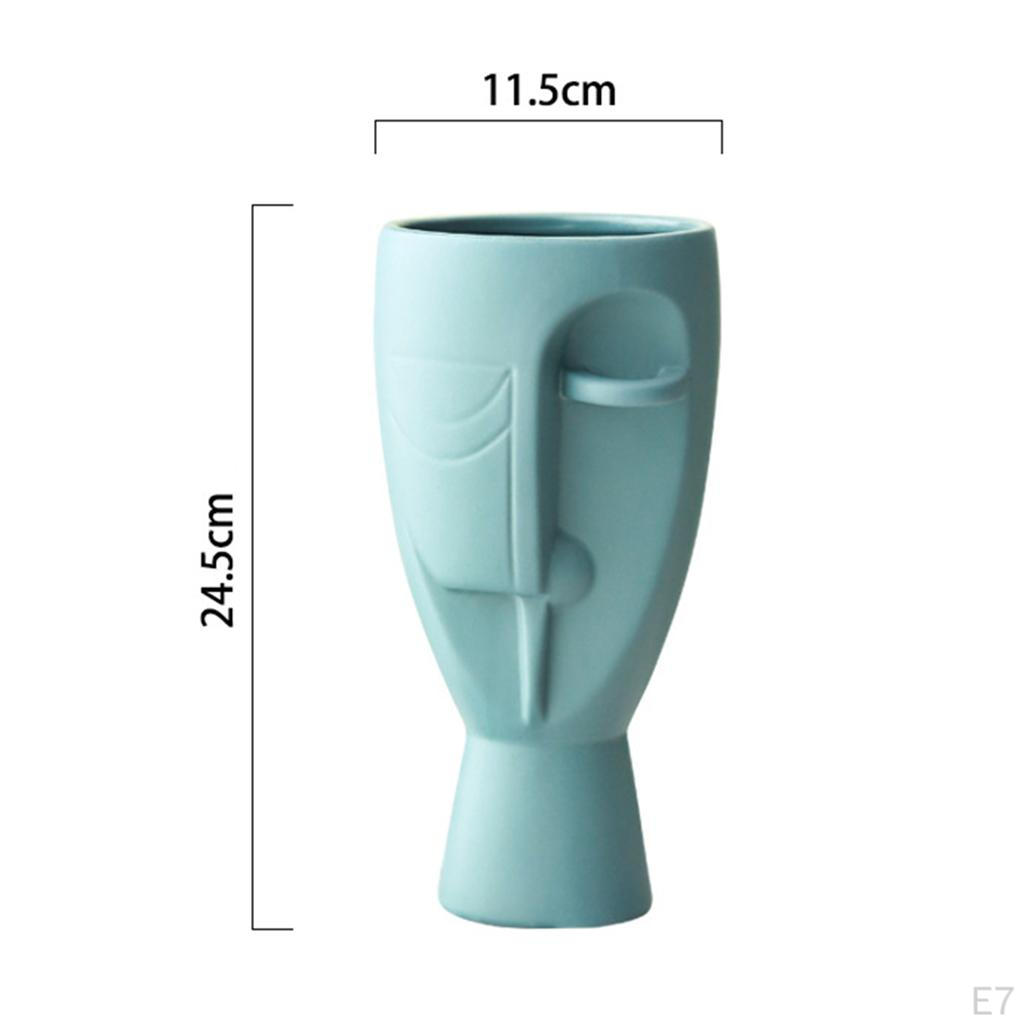 Vase, Head and Center Piece Flower Decorative Bud Vase Modern Ceramic Planter