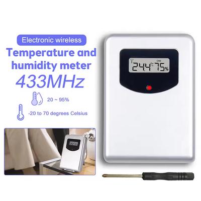 433MHz Drahtlose Wetterstation Fernbedienung Digitales Thermometer Hygrometer Monitor Außen-Sensor Innen-Temperatur-Feuchtigkeitsmesser