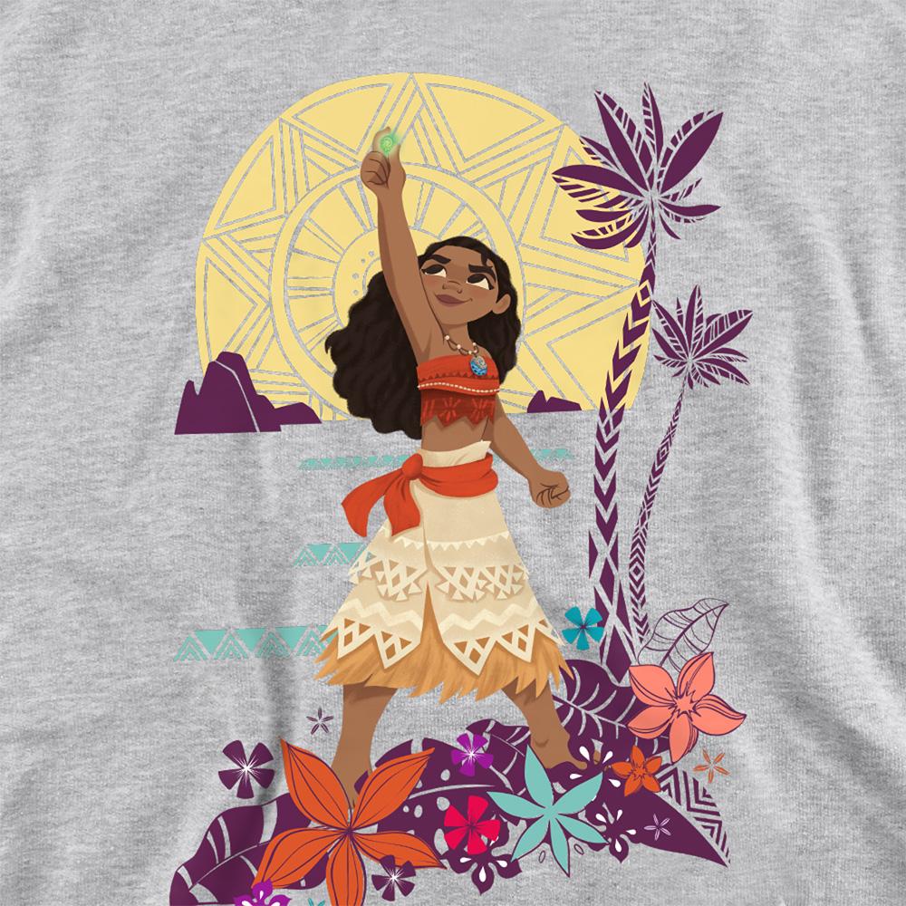 Moana Dětská/Dětská mikina s kapucí Heart Sunset Heather