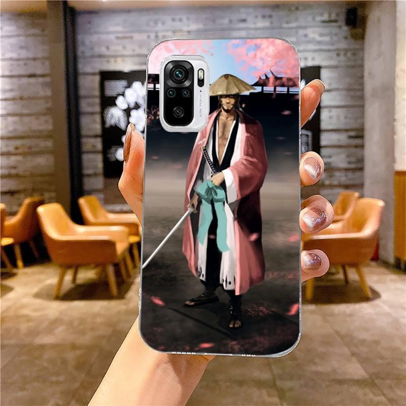 Kyoraku Shunsui Bleach Telefon Kılıfı Xiaomi 12 11T 10 9 Redmi Note 11 10 10S Pro Redmi 9 9A 8 İçin Şeffaf Telefon Kılıfı