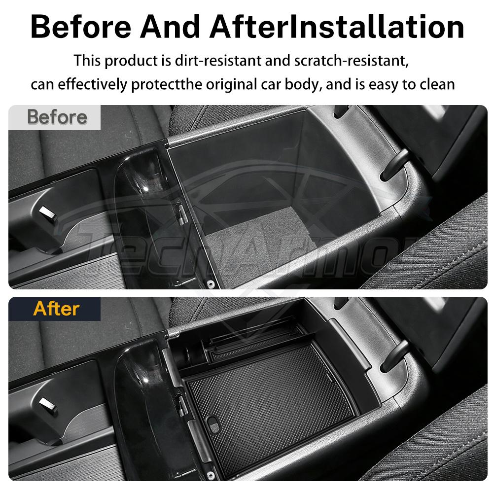 Center Console Tray Organizer for Hyundai Tucson 2025 ABS Armrest Storage Box