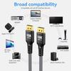 16K DisplayPort Cable 2.1 [16K 60Hz, 8K 120Hz, 4K 240Hz 165Hz 144Hz, 80Gbps HDR10 HDCP DSC 1.2a] Braided DP 2.1 for FreeSync G-Sync Gaming Monitor