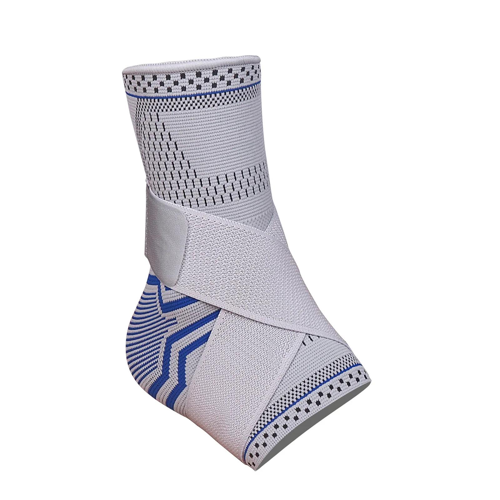 

1 шт. регулируемая компрессионная поддержка лодыжки с эластичным ремешком для поддержки ахиллова сухожилия и подошвенного фасциита, растяжения связок серый