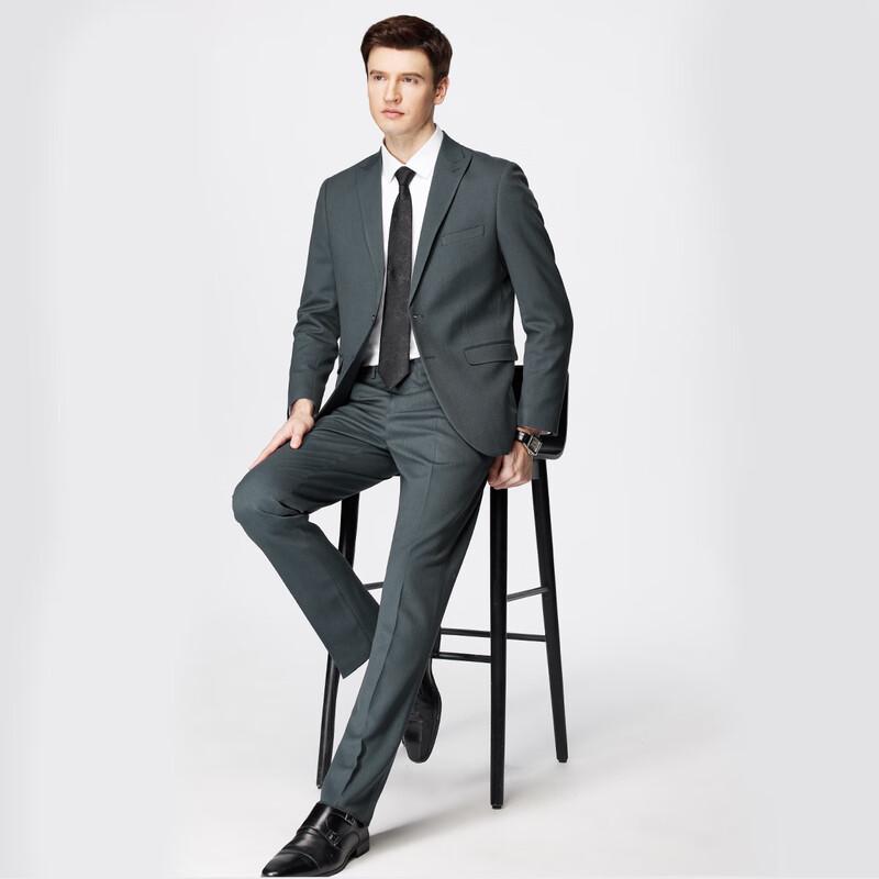 Shanshan Men's Wool Tencel Business Suit Set