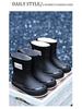 Damen Wasserdichte Verstellbare Mid-Calf Regenstiefel mit Weicher Sohle & Fixierter Kordel