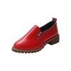 Women PU Leather Shoes Slip-on Flat Loafers Perfect for Casual Outfits