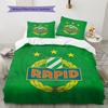Biancheria da letto con motivo Rapid Wien Decorazione per la casa Regalo di compleanno e festival (1 * copripiumino + 2 * federa, senza nucleo)