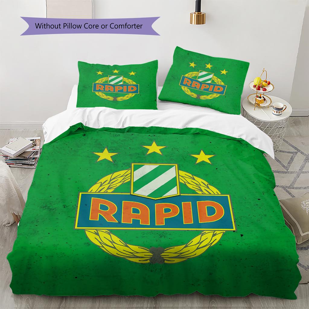Biancheria da letto con motivo Rapid Wien Decorazione per la casa Regalo di compleanno e festival (1 * copripiumino + 2 * federa, senza nucleo)