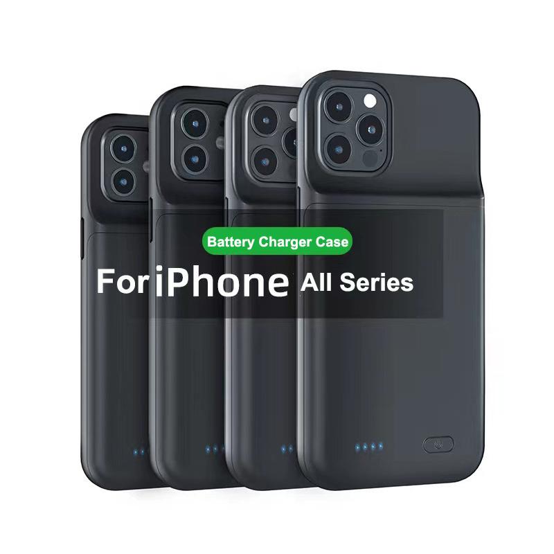 Custodia Caricabatterie Ultra Sottile per iPhone 16 15 14 13 12 11 Pro Max 13 12 Mini X XS Max XR 6 7 8 SE 2 Custodia di Ricarica Power Bank