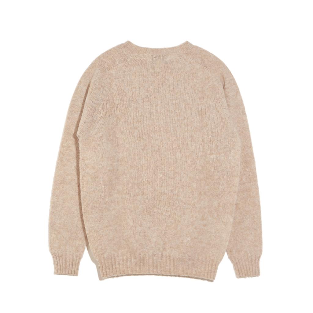 Halliobeuseukoteullaendeu Shaggy Dog Crew Neck Sweater - Tusk