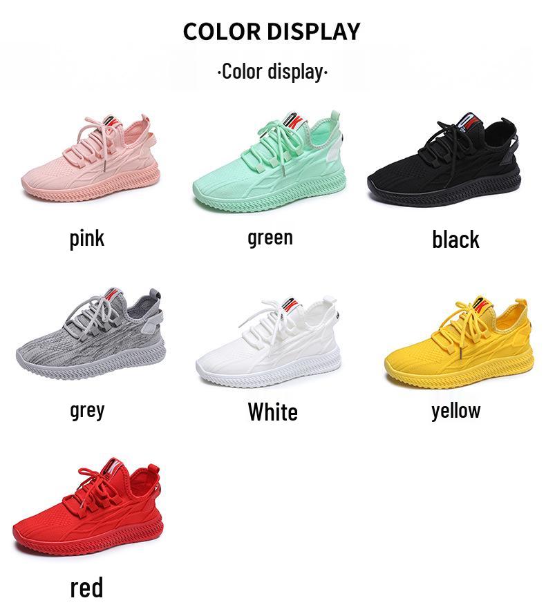 Women's 2024 Spring Flyknit Coconut Sneakers: Korean Style Casual Running Shoes F8801