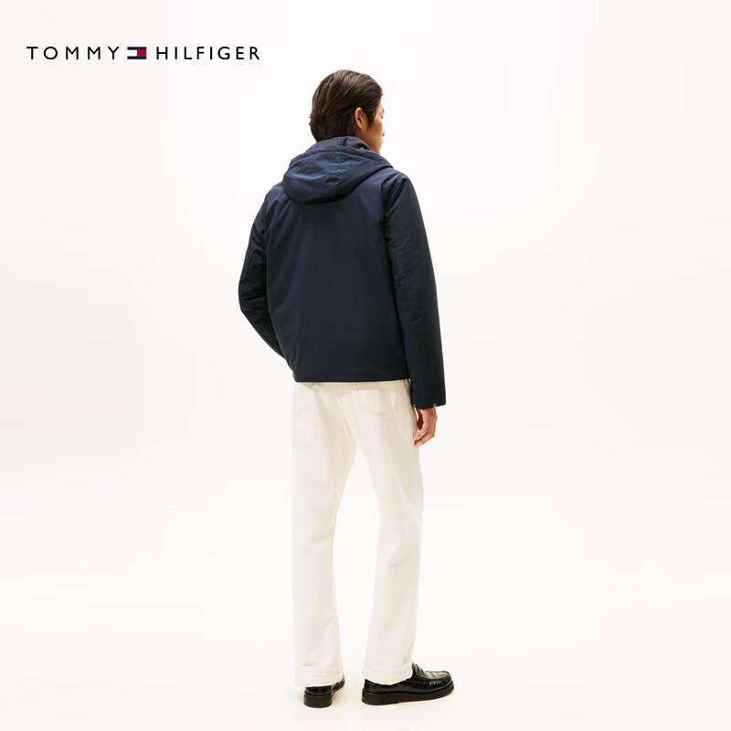 Tommy Hilfiger Men's Color-Block Hooded Padded Jacket