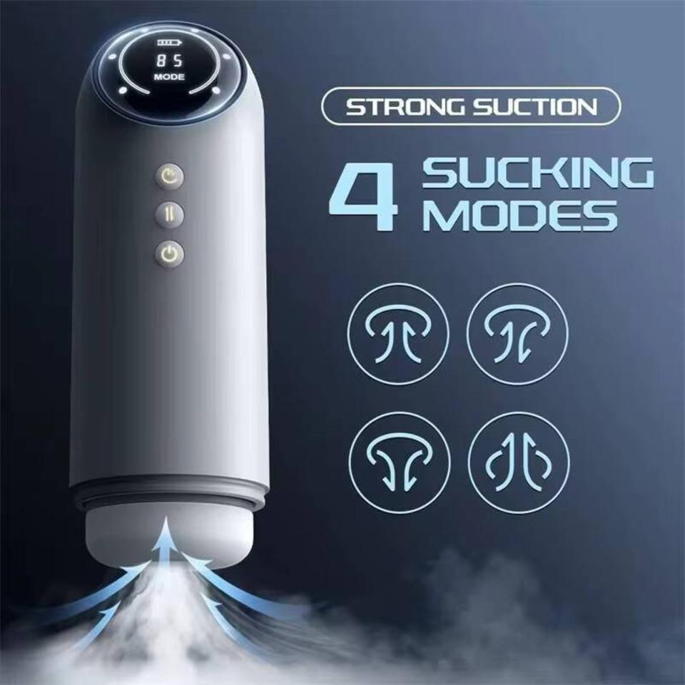 Automatic Suction Male Masturbator Oral Sex Masturbation LCD Screen Penis Pump Stroker Men's Sex Toy 18 Fully Automatic