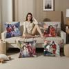 1pc Heavenly Officials Blessing Animation Cushion Cover Car Throw Pillow Case For Sofa Car Christmas Gift 40x40cm 45x45cm