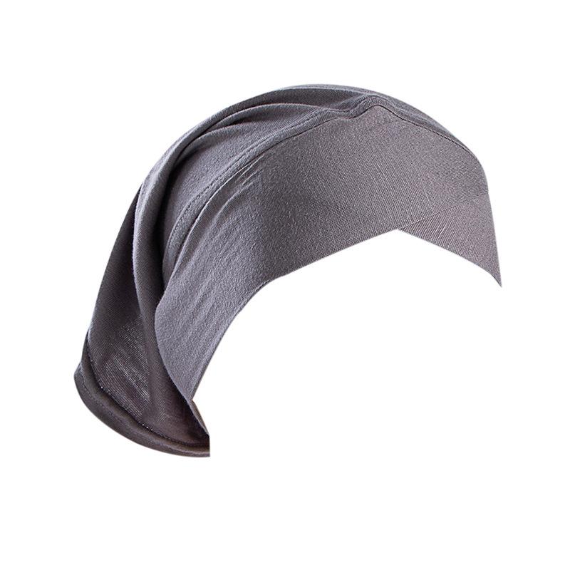 Forehead Criss Cross Muslim Turban Solid Stretch Inner Hijab Caps Ready To Wear Women Head Scarf Under Bonnet Turbante Mujer