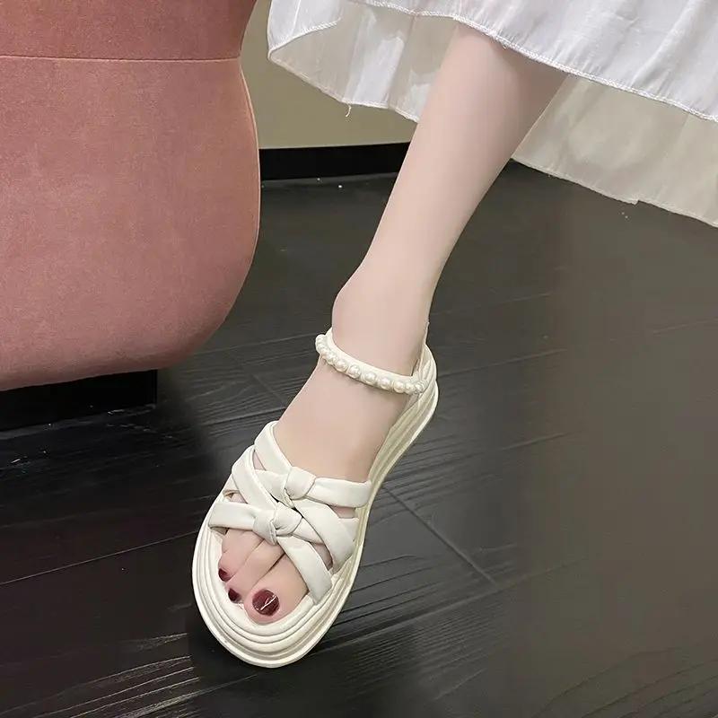 Fashion Outdoor Wedge With Platform Waterproof Sandals for Women Summer 2025 Comfortable Sandal Low Price Luxury The Best Woman Shoes