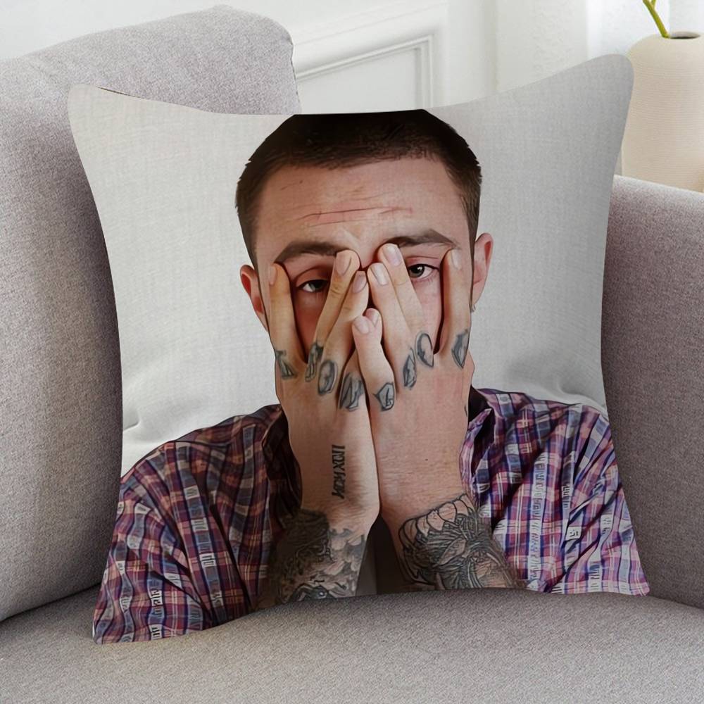 Singer Mac Miller Game For Cartoon Print Peripheral Pillow Case Cushion Cover Home Decor Birthday Gift Pillowcover