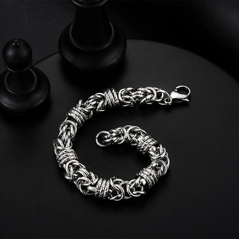 Dominant Men's Titanium Steel Hip Hop Bracelet – Korean Trendy Style for Teens & Students