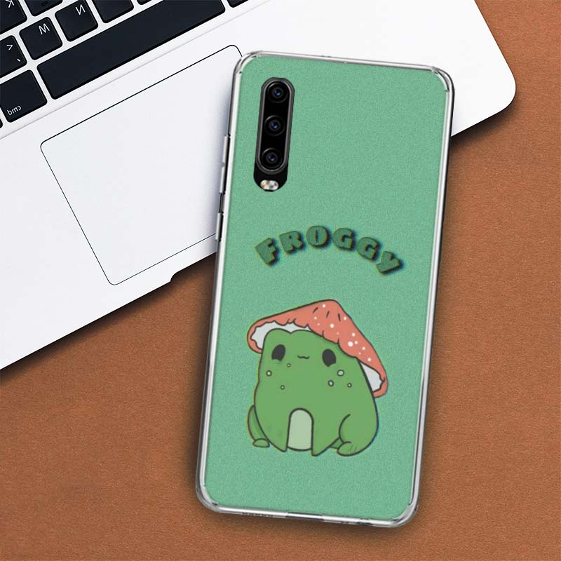 

Чехол для телефона Cottagecore с лягушкой и грибом Kawaii для Huawei P30 P20 P10 P40 P50 Pro Mate 20 40 30 10 Lite, популярные Fundas Art Gi Huawei Mate 40 Pro