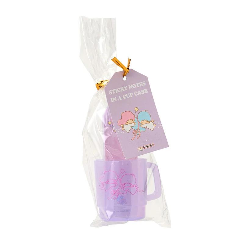 Sanrio Little Twin Stars Sticky Notes In a Cup Case ( Lavender ) Japan NEW Sanrio Characters