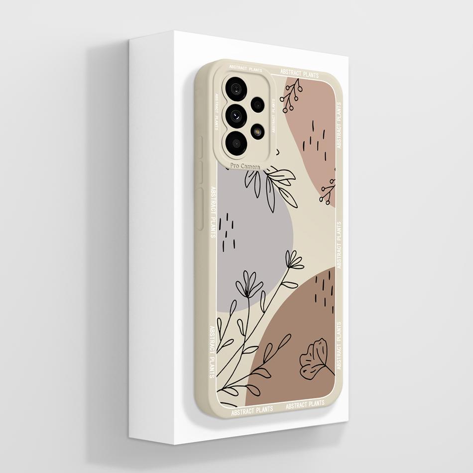 Fun Case For Samsung A73 Aesthetic Soft Liquid Silicone Funda For Samsung Galaxy A73 5G Phone Back Cover With Camera Protection