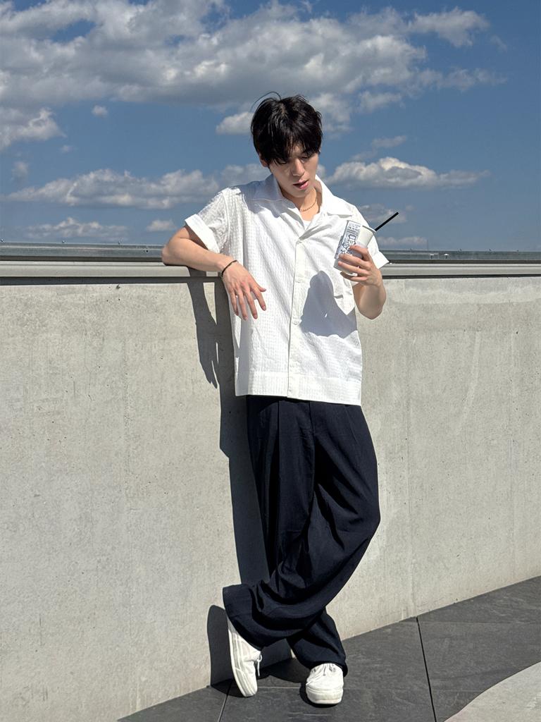 FRAGE Light Straight Pants - Navy