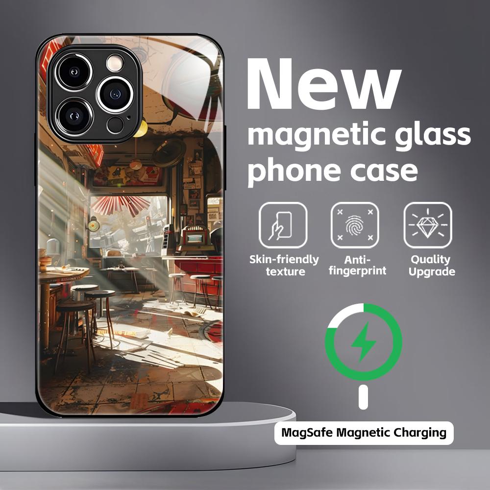 Classic game F-Fallout 4  Phone Case For iPhone 16 15 14 13 12 11 X XR XS 8 Plus Mini Pro Max Glass Magnetic Case