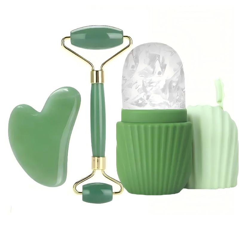 Eisgesichtsroller Gesichtseisroller Set Gesichtswalzen-Set Gua Sha Gesichtswerkzeug Set Massagegerät Rolle Lifting Konturierungswerkzeug