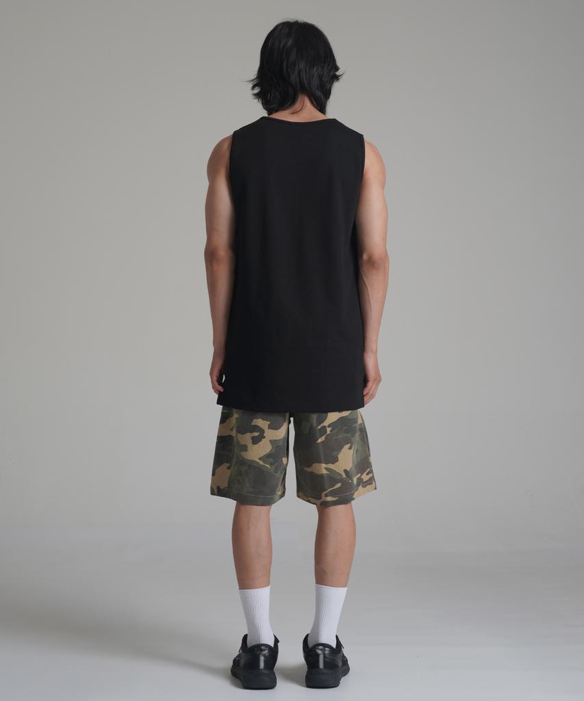 Noming Camo Einfalten-Taschen Weite Bermuda-Shorts - Grün