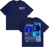 Singer Aitana Azul Album Tour T Shirt Unisex Women Clothing Fashion Aesthetic Tshirts Summer ONeck Cotton Tshirt Streetwear
