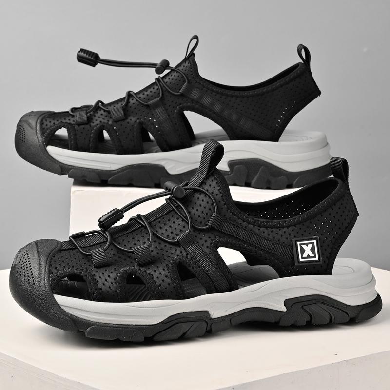 Large Size Sandals Lightweight Comfortable Office Roman Shoes Outdoor Anti-Collision Non-Slip Hiking Shoes Sandals Men Summer