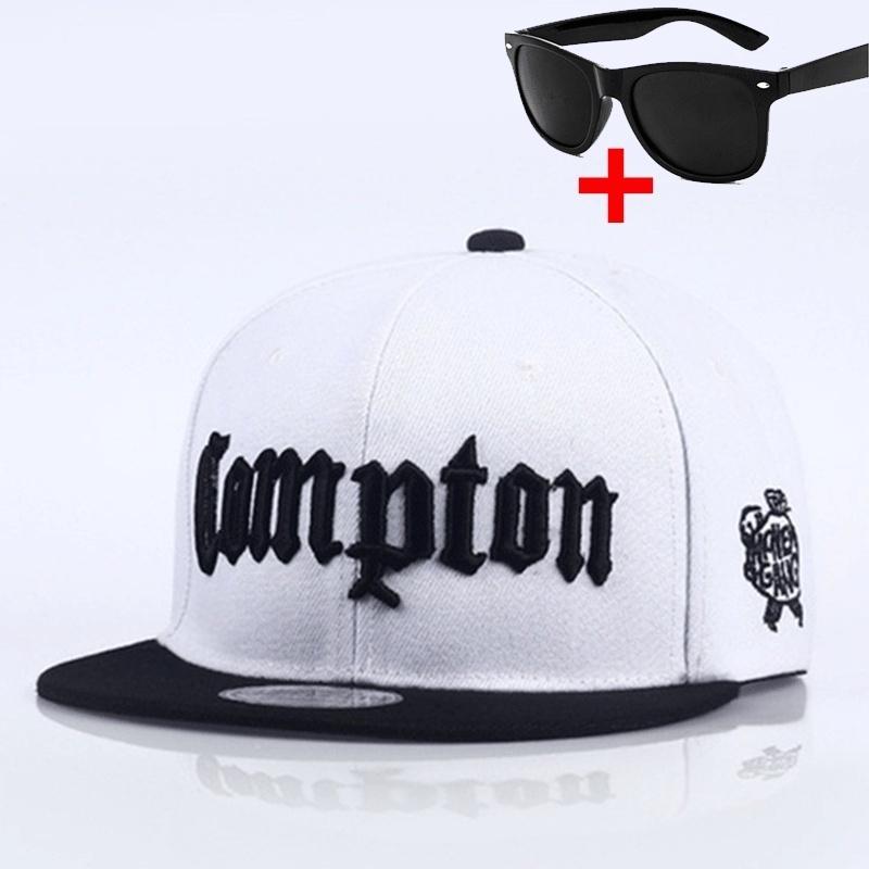 

Мужская универсальная хлопковая повседневная регулируемая бейсболка, летняя уличная кепка дальнобойщика + солнцезащитные очки белый