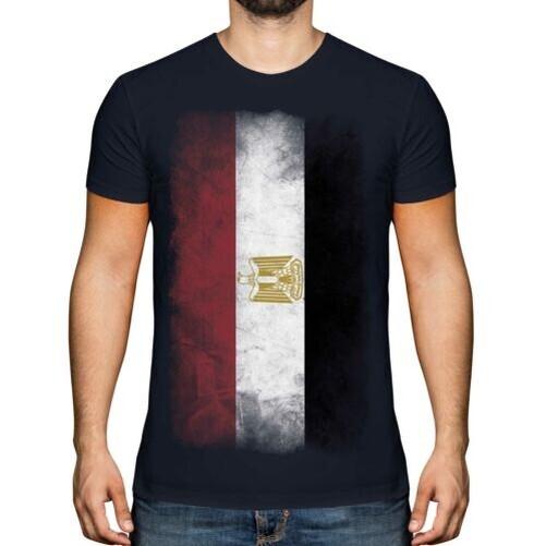 

Egypt Faded Flag Men s T-Shirt Misr Egyptian Masr Football Jersey L