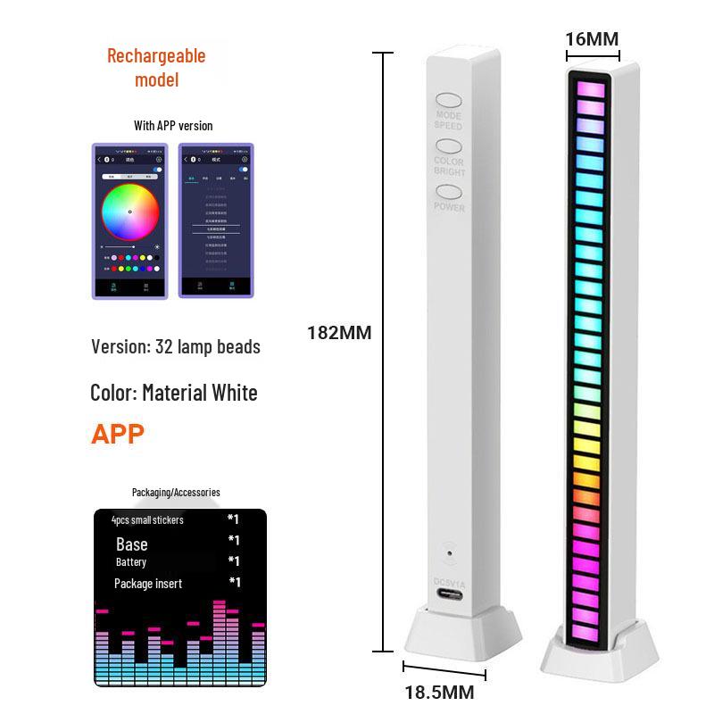 Atmosphere Light Speaker for Gaming Rooms: Creative Desktop Music and Rhythm Sound Control Decoration