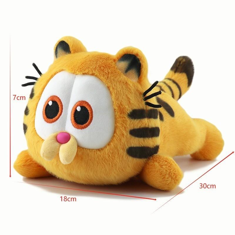 Niedliches Garfield-Plüschtier, ideales Geburtstagsgeschenk für Kinder, Cartoon-Katze, Stofftier, 18-24 cm