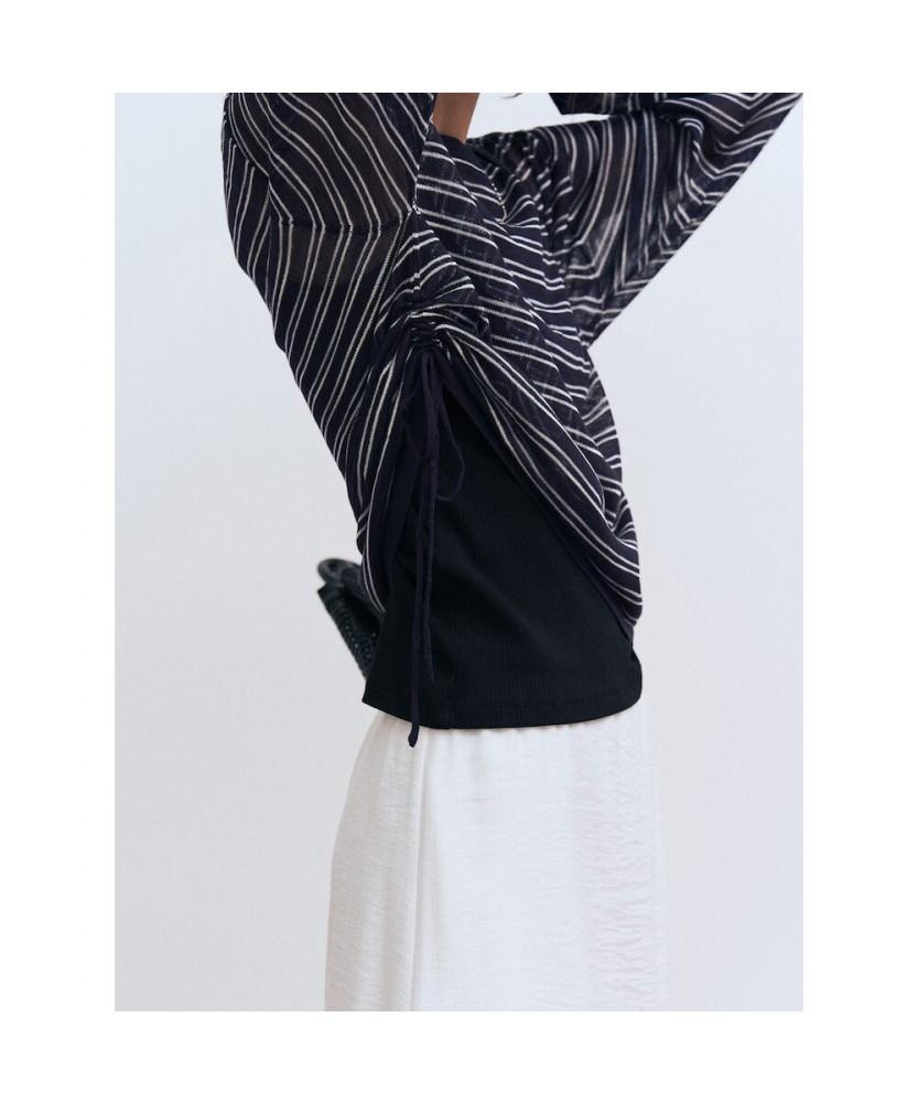 8seconds Scalloped Stripe Pullover Navy