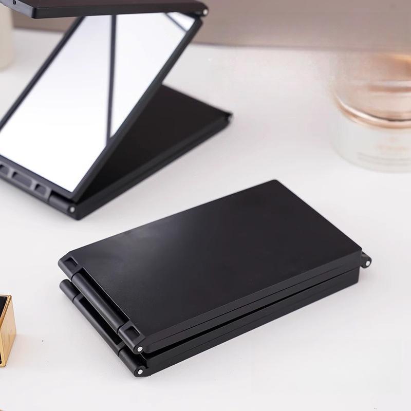 Folding Makeup Mirror Portable Handheld Pocket Mirror Minimalist Elegant Mirror Room Office Hand Decorative Mirrors Ornament