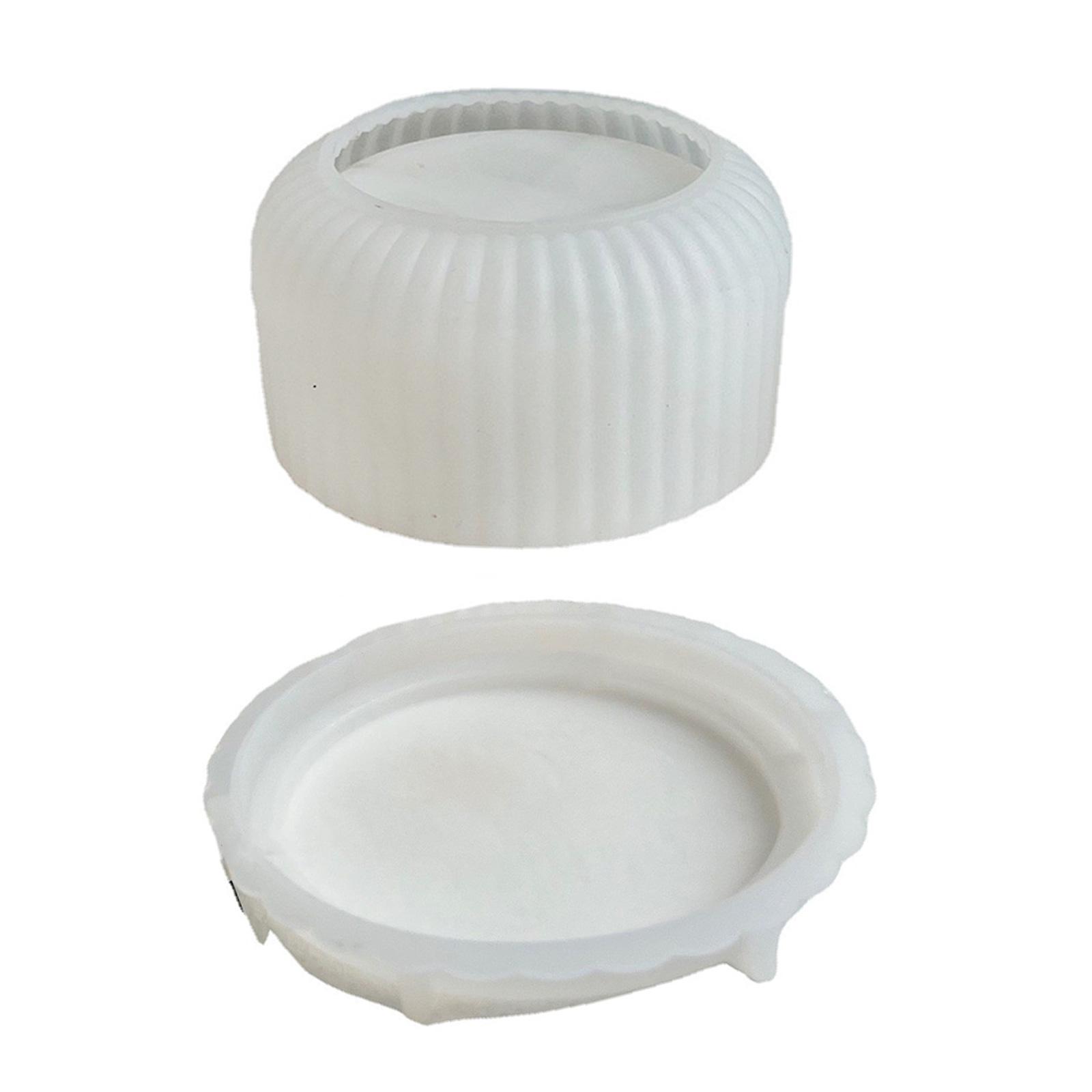 

Силиконовая форма в форме чашки Пищевой силикон Антипригарная для DIY Банка Гончарный горшок Гипсы Орнамент Украшения для дома D