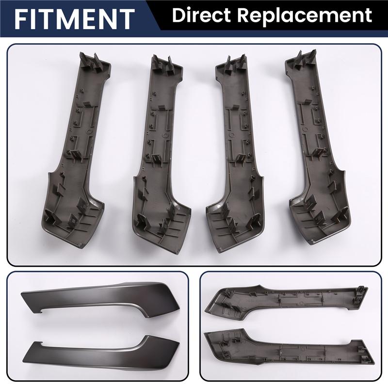 Door Handle Trim Cover Panel Pull Handle Interior Car Accessory For Toyota Prado LC150 2009-2018