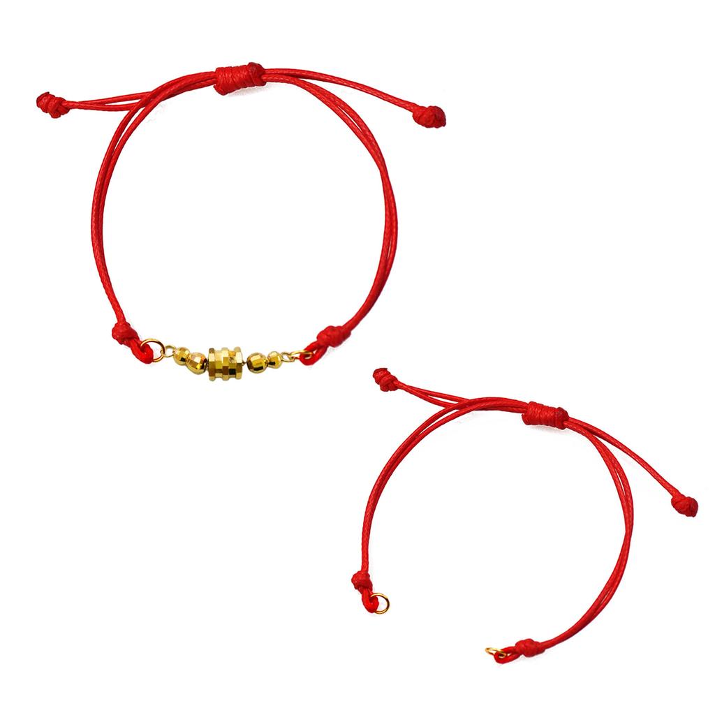 2 Pcs Handmade Woven Bracelet Semi-Finished Hand Rope for Women Girls Wax Thread Bracelets Friendship Jewelry Gift
