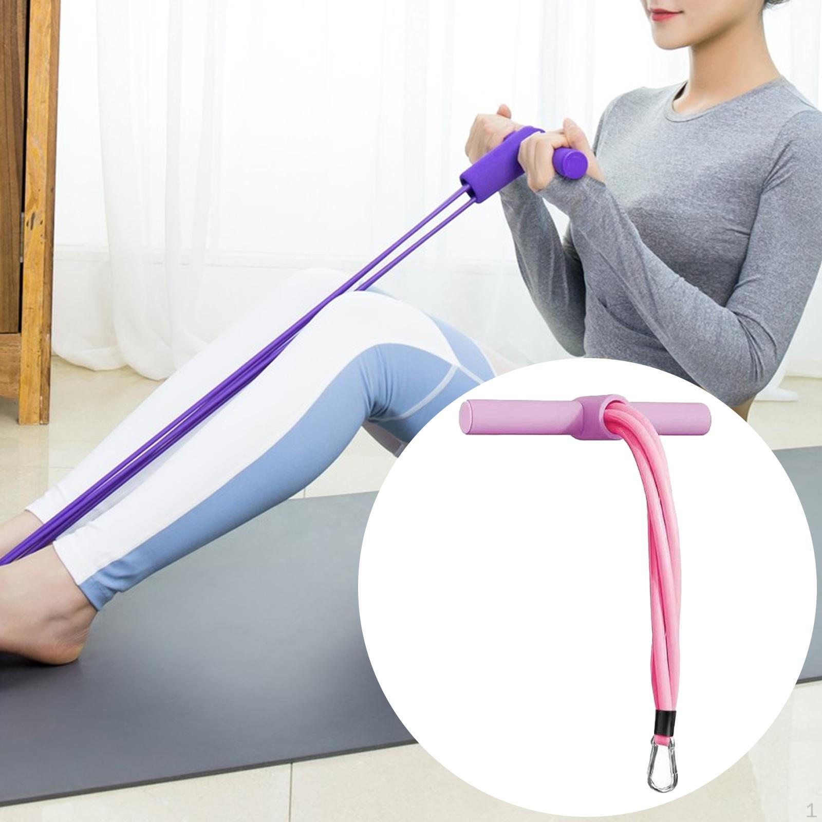 

Брусья для пресса, Портативные с поролоновыми ручками, Аксессуары для тренажеров, Эспандер для дома розовый