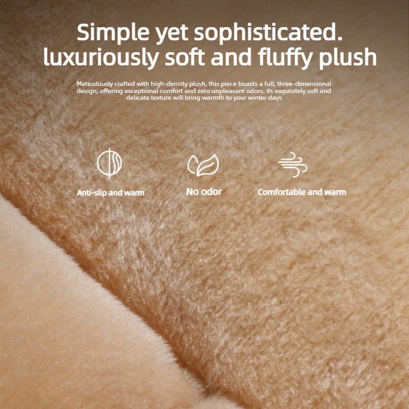 Universal Car Seat Cover Short Pile with Lumbar Support Four Season Car Seat Protector Pad & Cushion