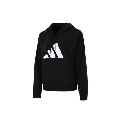 Bluza sportowa z nadrukiem logo damska topy czarna H57339