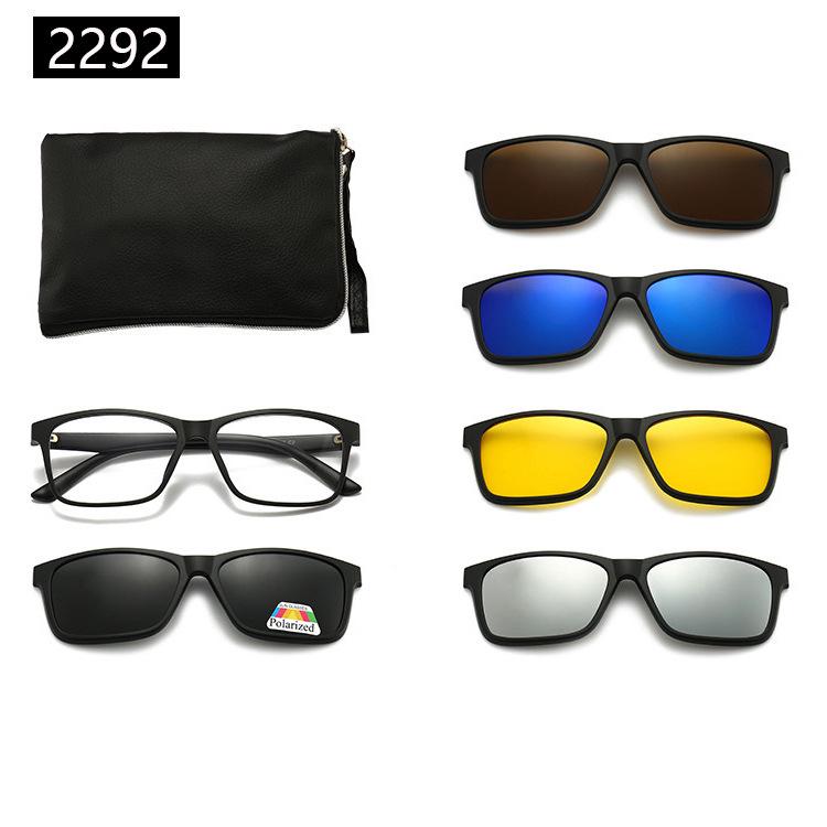 22XX Magnetic Clip-on Polarized Sunglasses for UV Protection and Driving
