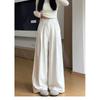 Pantaloni Larghi Tuta Fu Pigra da Donna in Primavera Nuovi Vita Alta Slim Svasati Seta Ghiacciata Lunghezza Pavimento Stile Pigro Pantaloni Estivi