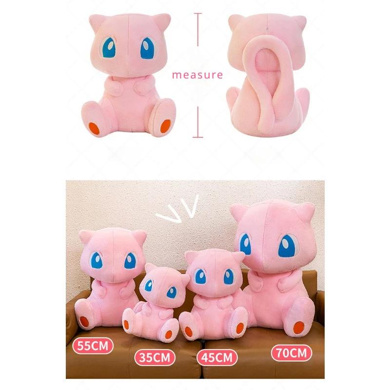 35/45CM Peluche Pokemon Mewtwo Tamaño Grande Kawaii Go Dex Mew Muñeco de Peluche Suave Relleno Muñeco de Dibujos Animados Almohada Regalo de Cumpleaños para Niño